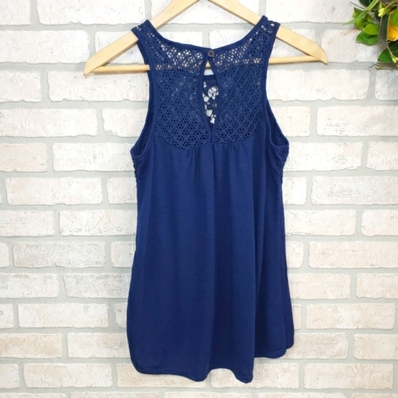 REWIND Lace Crocheted Sleeveless Blouse Size S - Picture 2 of 9